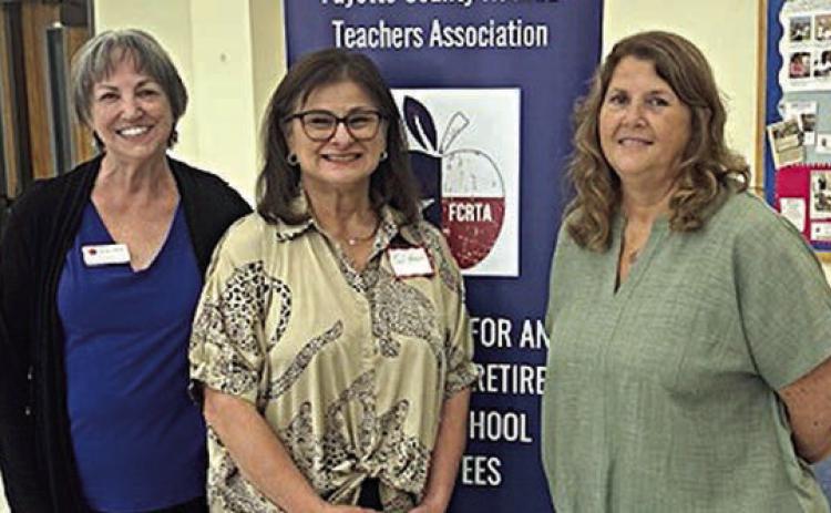 New FCRTA members are (from left) Kathy Schatte, Noel Buck and Kim Bonewald.