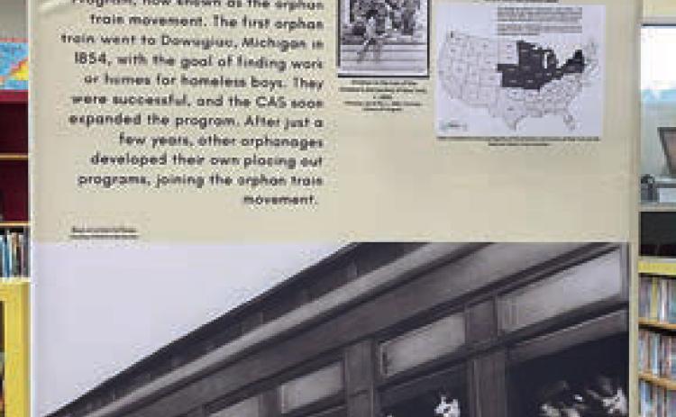 Public Library displaying exhibit on ‘Orphan Trains’ through May 4