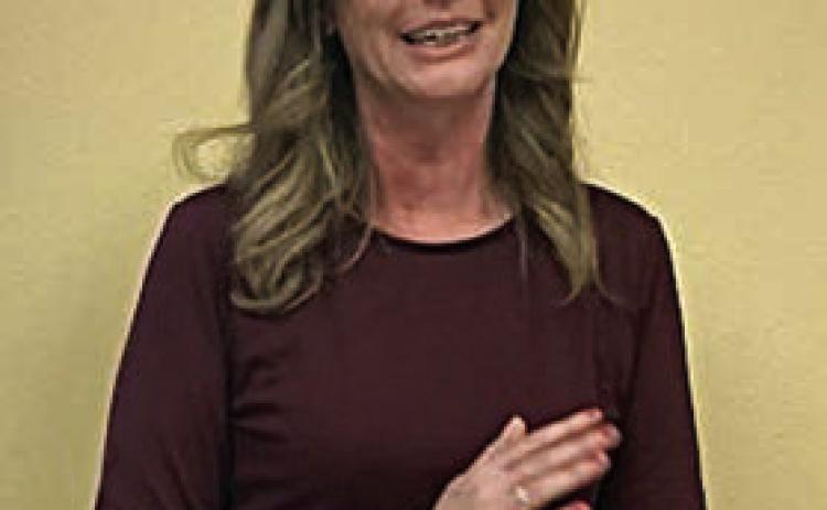 Holly Gigout gave a program on financial preparedness at the Literary Club meeting.
