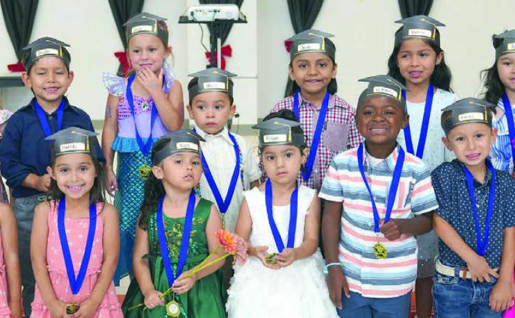 2025 PAT graduates were (front row, from left) Giana Grifaldo, Penelope Farek, Matilda Farek, Kylie Castellano, Allison Gutierrez, Xe’Mauri Ellison, Huxton Hatfield, Lily Hubenak, Allie Neiser, (back row) Amos Rice, Zona Harvell, Brooks Vanicek, Sawyer Meysembourg, Oliver Hernandez, Jacob Espino, Victoria Garcia, Alexa Guerrero and Yailin Candelas. Not shown are Ember Pesak, Adelaide Aguirre, Alana Romero, Jayden Byrd and Anastasia Commander.