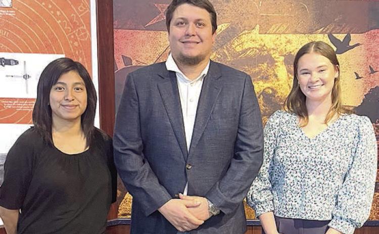 Recent recipients of the Stanzel Family Foundation’s professional scholarship are (from left) Jennifer Garza, Martin Bigham and Hannah Heger.