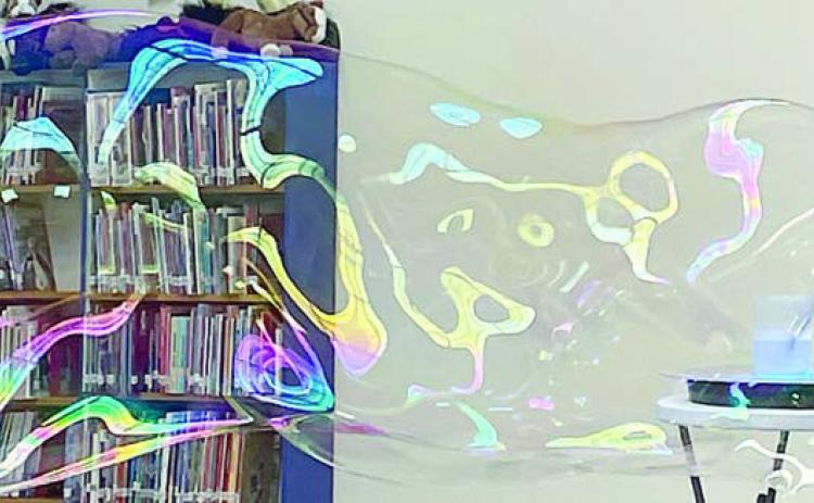 Bubbles bedazzle at Public Library