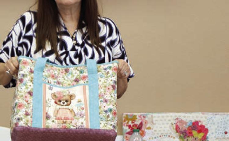 Donna Galvan of Donna’s Quilting Respite gave the presentation at the CVQG meeting on April 22.