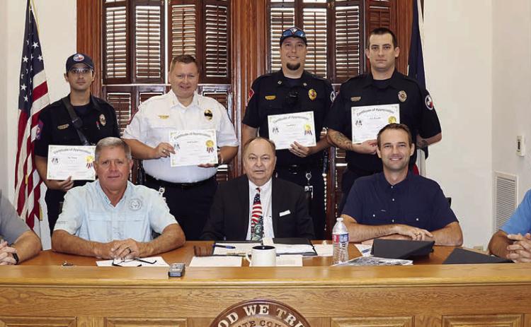 EMS employees recognized for responding to July 4 floods in Kerrville