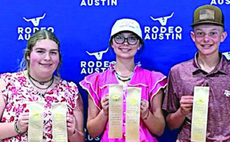 10th Place Senior Team – (from left) Rheagan Karisch, Tatum Fritsch, Holden Holub and (not shown) Brealey Nieto.