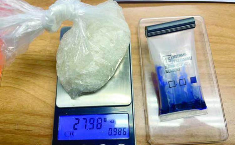 Shown are the drugs seized following execution of a search warrant that led to the arrest of a Flatonia man.