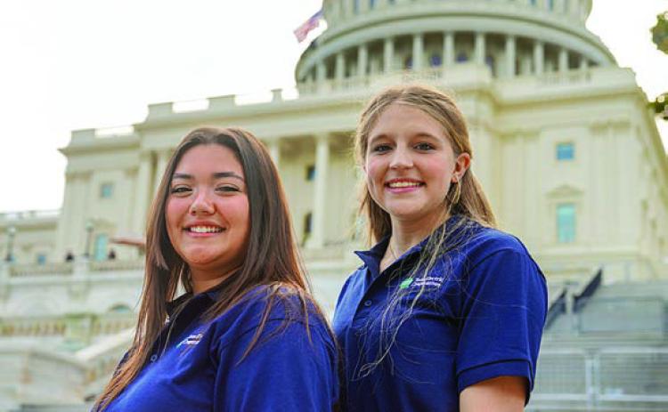 In 2024, Rylynn Thumann of Weimar and Reagan Moreau of Round Top were chosen to participate in the Government-in-Action Youth Tour to Washington, D.C.