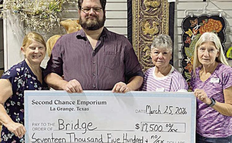 Second Chance gives $17,500 to BRIDGE