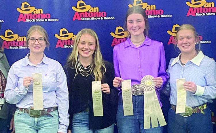 FFA livestock judging team places 10th at San Antonio