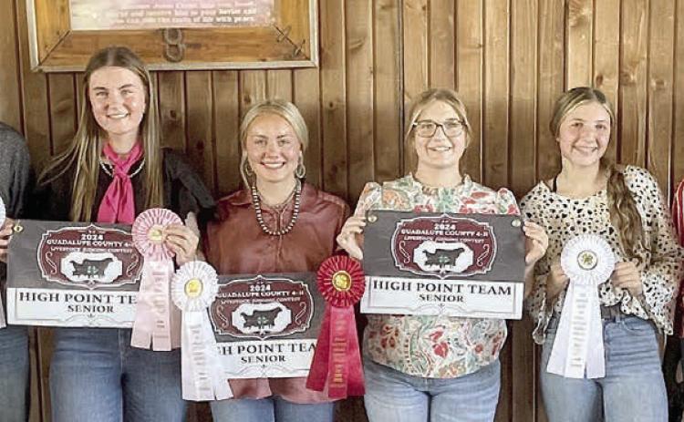 FFA team wins 1st at Guadalupe County Fair livestock judging contest