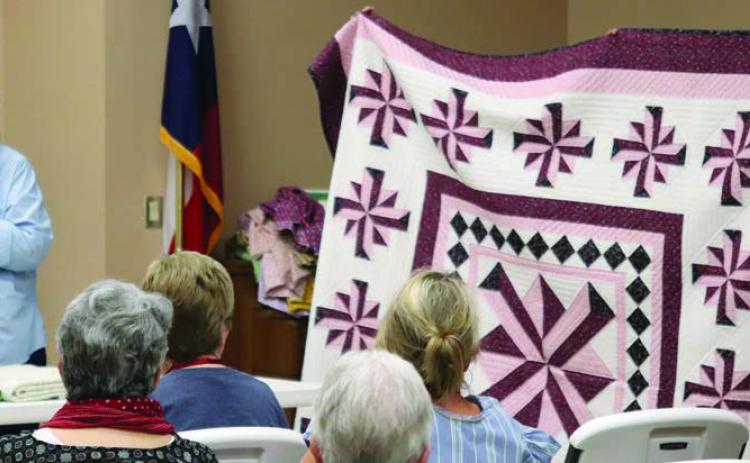 Quilt show judge gives program at CVQG meeting