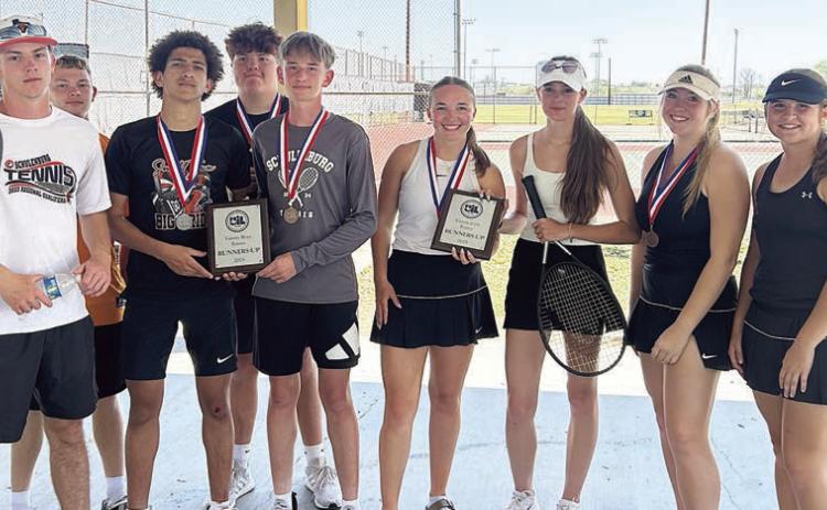 SHS tennis teams place second at district tourney