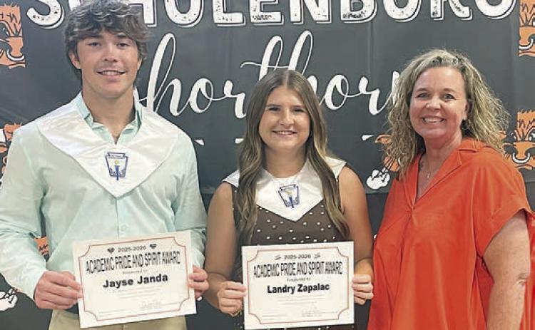 Academic Pride & Spirit Award recipients