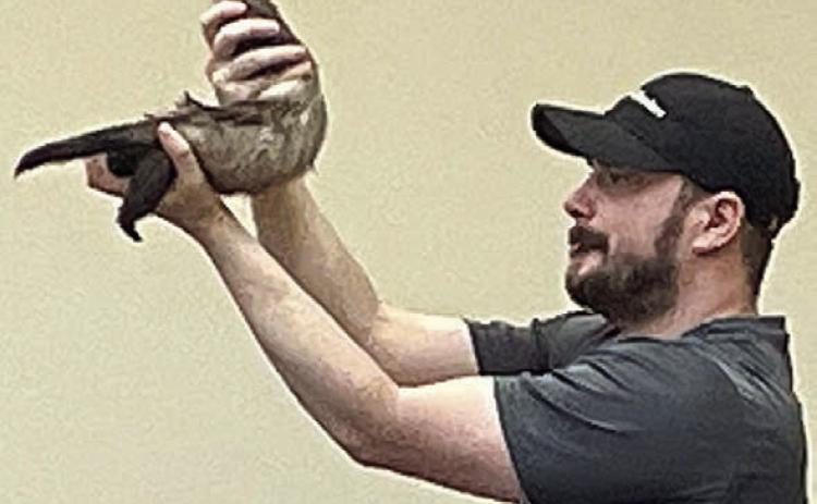 Urwin demonstrates the flexibility of ferrets with Mocca