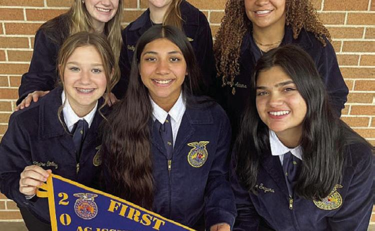 FFA’ers place first in district contests